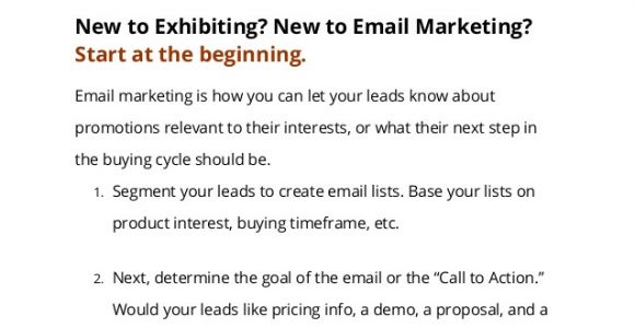 Trade Show Follow Up Email Template the 2013 Exhibitor 39 S Guide to Email Follow Up with Four