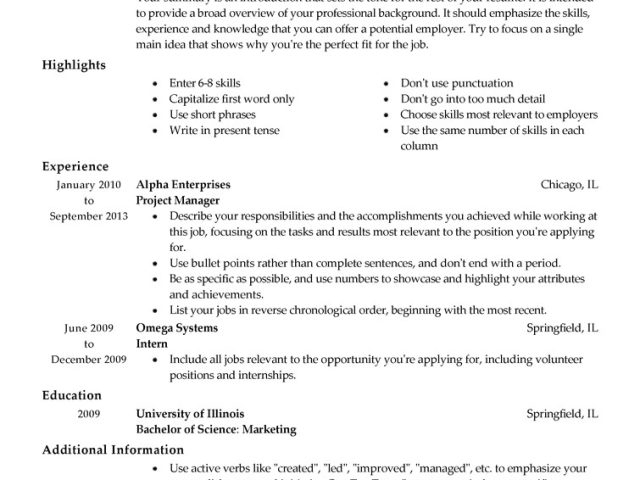 Traditional Resume Template Free Traditional Resume Templates to ...