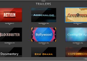 Trailer Templates for iMovie iMovie for Mac Create A Trailer