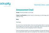 Training Announcement Email Template Migrating to G Suite for Education Tips for Success