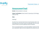 Training Announcement Email Template Migrating to G Suite for Education Tips for Success