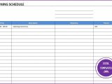 Training Calendars Templates Training Schedule Template Excel Templates Excel