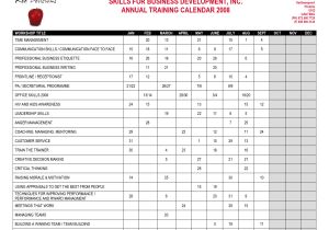 Training Calendars Templates Yearly Training Calendar Template Calendar Template 2018