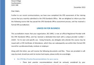 Training Confirmation Email Template Letter Of Cpd Confirmation 21024