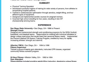 Training Officer Job Description Template Writing Your athletic Training Resume Carefully