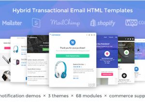 Transactional Emails Templates Lil Commerce Hybrid Transactional Email HTML Templates
