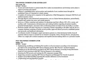 Transfer Student Resume Sample Transfer Coordinator Resume Samples Velvet Jobs