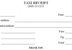 Transportation Receipt Template Download Blank Taxi Cab Receipt Templates Pdf Wikidownload