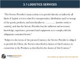 Transportation Service Contract Template Logistics Services Contract Contract Template and Sample