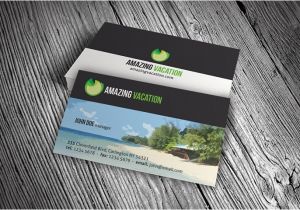 Travel Business Cards Templates Free island Vacation Business Card Template Free Download
