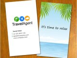 Travel Business Cards Templates Free Travel Agent Business Card by Danbradster On Deviantart