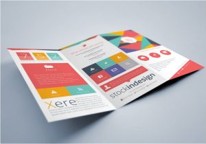 Tri Fold Brochure Template Indesign Free Download Flat Trifold Brochure Stockindesign