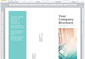 Tri Fold Brochure Template Pages Free Business Tri Fold Brochure Template for Word