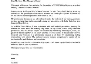 Truck Driver Cover Letter No Experience Truck Driver Cover Letter Resume Genius