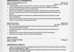 Truck Driver Resume Sample Truck Driver Trucking Resume Template for Free Download