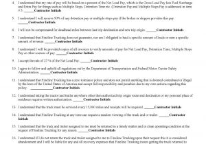 Trucking Contracts Templates 50 Quick Truck Driver Contract Agreement Template Re