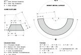 Truncated Cone Template Cone Frustum Truncated Cone Calculator