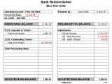 Trust Account Reconciliation Template Bank Reconciliation Template Beepmunk