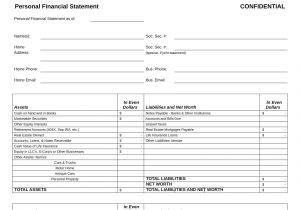 Trust Financial Statements Template Real Estate Financial Statement Template Images