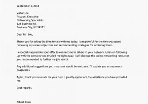 Trying to Reach You Email Template Networking Thank You Letter Example