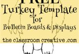Turkey Template for Bulletin Board November and Thanksgiving Bulletin Boards