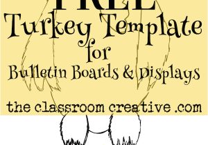 Turkey Template for Bulletin Board November and Thanksgiving Bulletin Boards