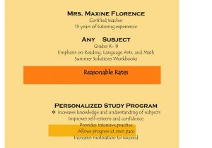 Tutoring Flyer Template Sample Flyer for Tutoring Services Offers Community Programs
