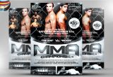Ufc Poster Template Mma Flyer Template Flyer Templates On Creative Market