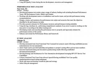 Uft Sample Resume Analyst Test Resume Samples Velvet Jobs