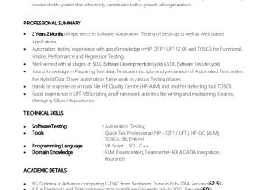 Uft Sample Resume Resume Pallavi Chauhan Automation Test Engineer Qtp