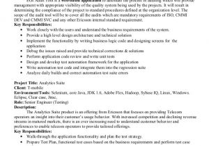 Uft Sample Resume Sample Resume Qtp Automation Testing Jobs