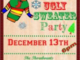 Ugly Sweater Party Flyer Template Ugly Sweater Invitation Template Free Ugly Sweater Party