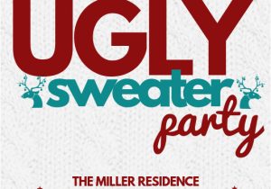 Ugly Sweater Party Flyer Template Ugly Sweater Template Postermywall