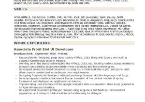 Ui Developer Sample Resume Front End Ui Developer Resume Samples Qwikresume