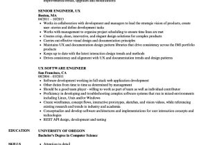 Ui Engineer Resume Engineer Ux Resume Samples Velvet Jobs
