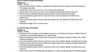 Ui Engineer Resume Ui software Engineer Resume Samples Velvet Jobs