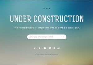 Underconstruction Template 7 Under Construction Page Templates Website Templates