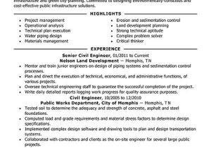 Undergraduate Engineering Resume Best Civil Engineer Resume Example From Professional