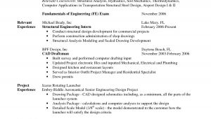 Undergraduate Engineering Resume Image Result for Mechanical Engineering Student Resume