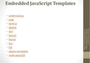 Underscore.js Template Javascript Template Engine