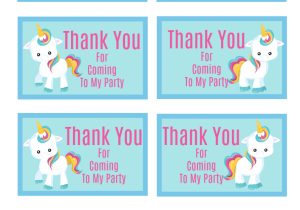 Unicorn Thank You Card Template Jennifer Mcduell Expressgirl00 On Pinterest