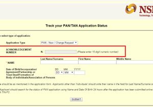 Unique Acknowledgement Number for Pan Card How to Check Pan Card Status with Acknowledgement Number