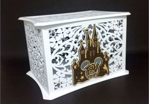 Unique Card Box Ideas Wedding Disney theme Wedding Card Box Memory Box Disney Castle