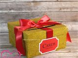Unique Card Boxes for Graduation Card Box Glitter Yellow Gold Red Gift Money Box for Any