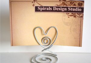 Unique Card Holders for Weddings Romantic Cute Heart Shaped Wire Wedding Place Card Holders