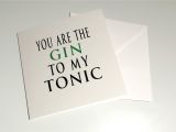 Unique Card Ideas for Boyfriend Etsy Shop Gin Card Gin Valentines Card Gin Card for Her