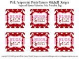 Unique Card Ideas for Teachers Freebie Hugs and Kisses Valentine Free Printable Tag Card