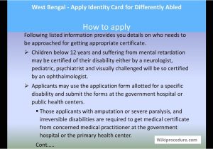 Unique Disability Id Card India West Bengal Apply Identity Card for Differently Abled