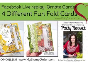 Unique Folds for Card Making How to Make 4 Fun Fold Cards with ornate Garden Youtube In