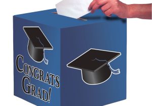 Unique Graduation Card Box Ideas Club Pack Of 6 Cobalt Blue Congrats Grad Decorative